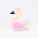 Handcrafted Pine Wood Flamingo Knob
